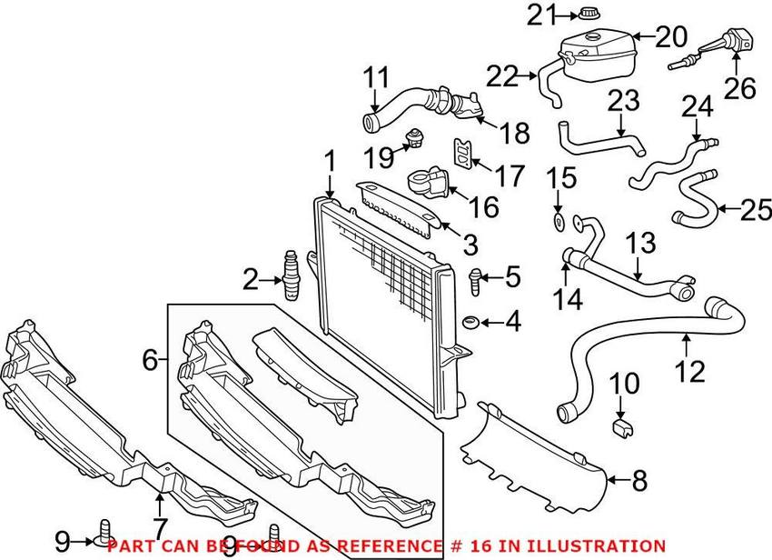 Volvo Engine Coolant Thermostat Housing 9447995